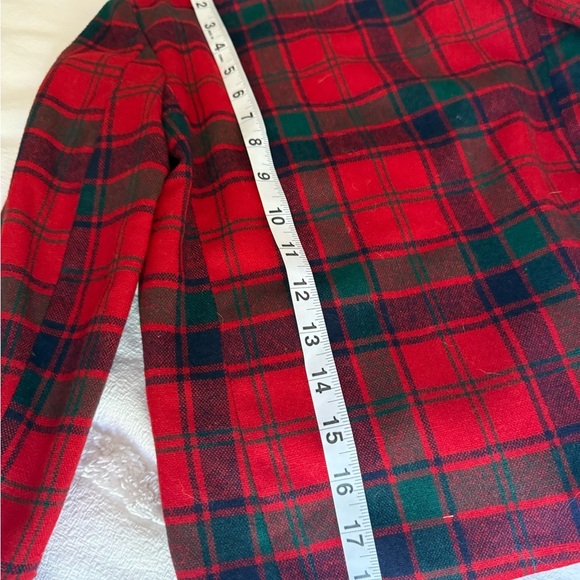 Sears Vintage Pooh Limited Edition Red and Green Blazer Classic Plaid Wool-Blend - Picture 7 of 9